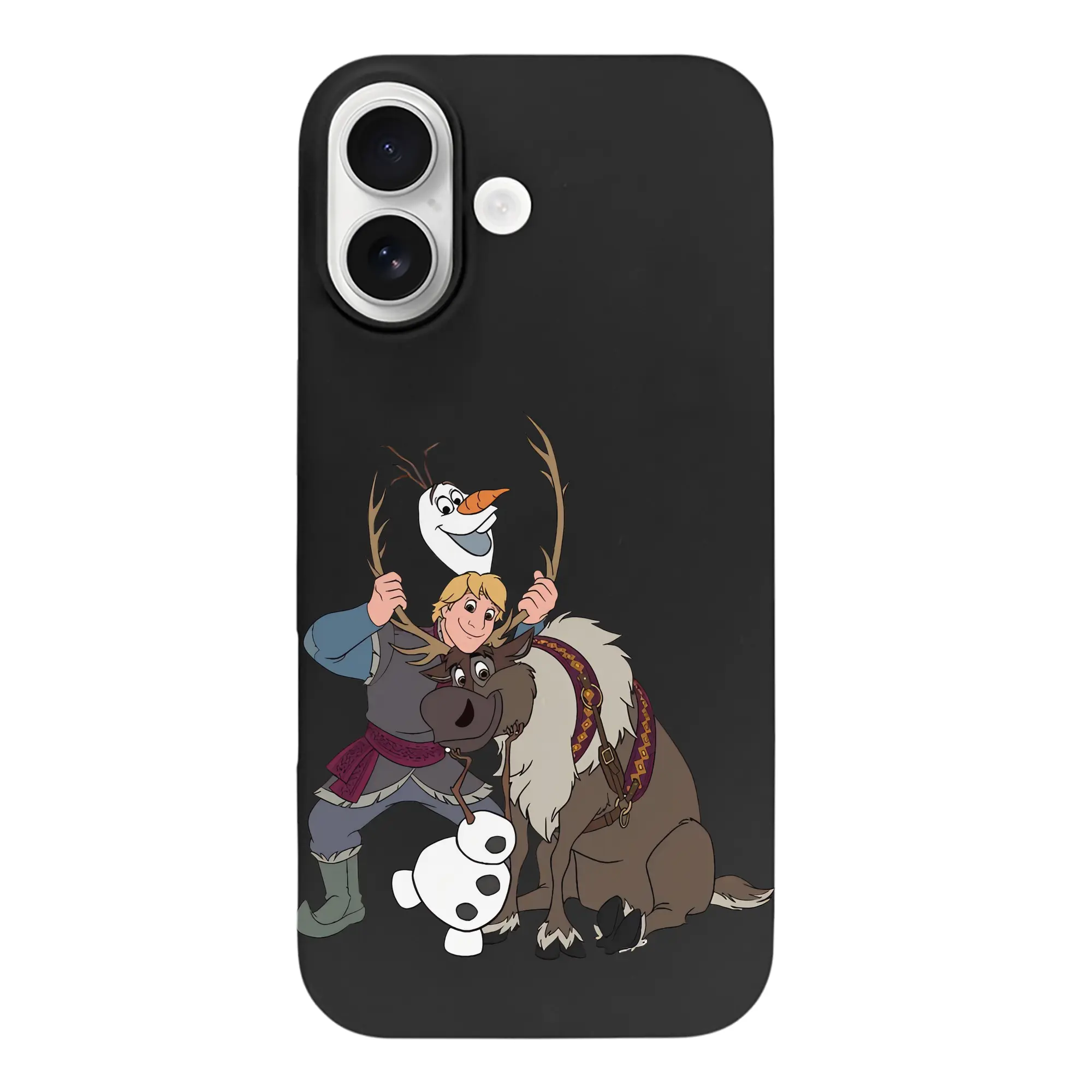 アナと雪の女王(Frozen) グッズ クリストフ(Kristoff) - iPhone 17 シリーズ シリコンケース 薄型 耐衝撃 指紋防止 ソフトタッチカバー 精密フィット 傷防止 保護ケース iPhone 17/17 Air/17 Pro/17 Pro Max 対応